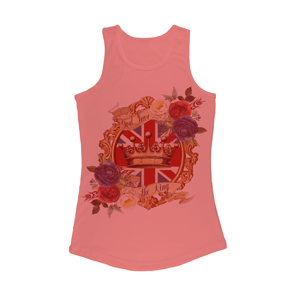 GOD SAVE THE KING Women Performance Tank Top - DirectlyPersonalised