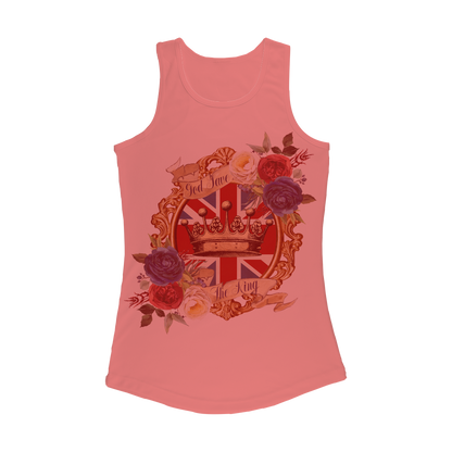 GOD SAVE THE KING Women Performance Tank Top - DirectlyPersonalised