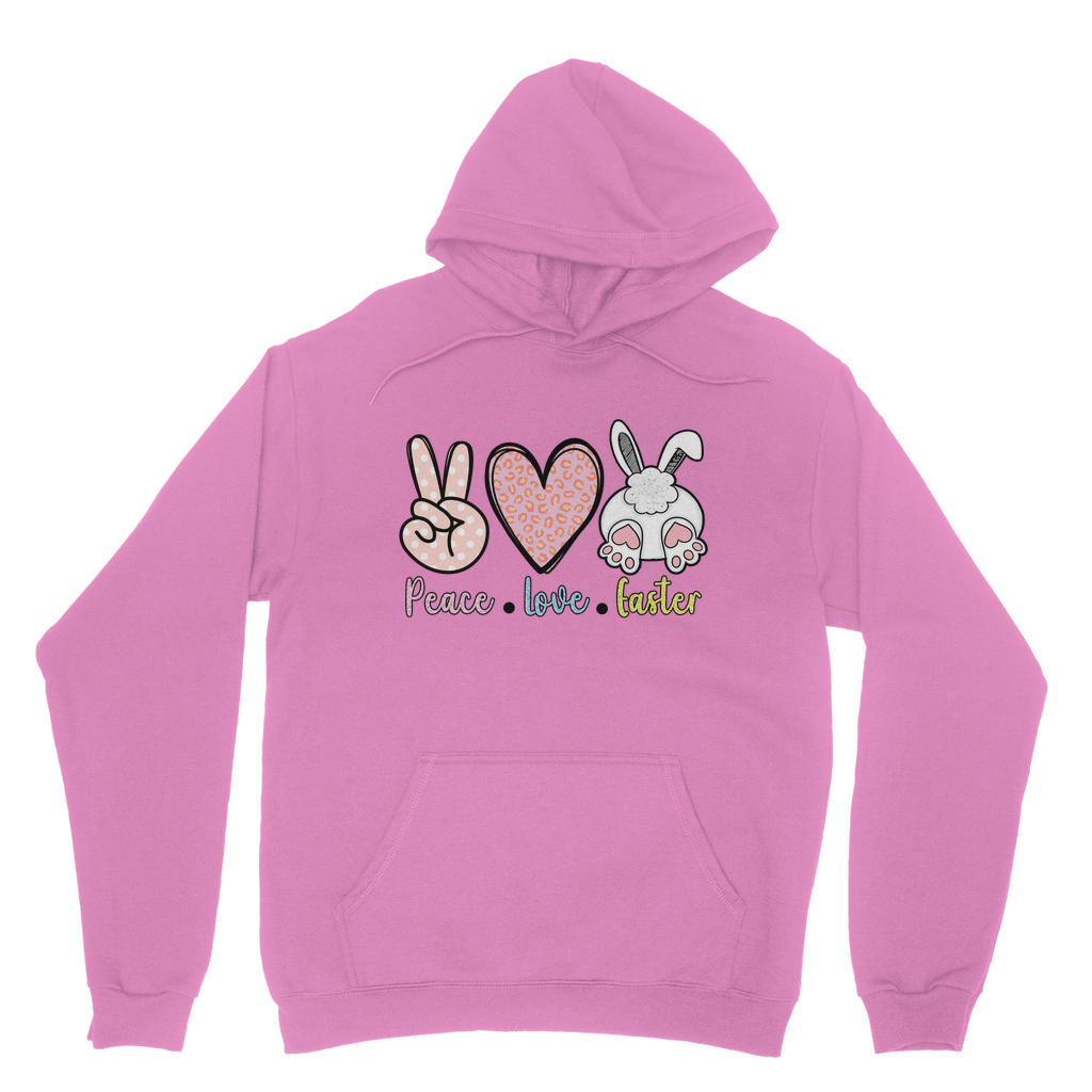 PEACE LOVE EASTER Classic Adult Hoodie - DirectlyPersonalised
