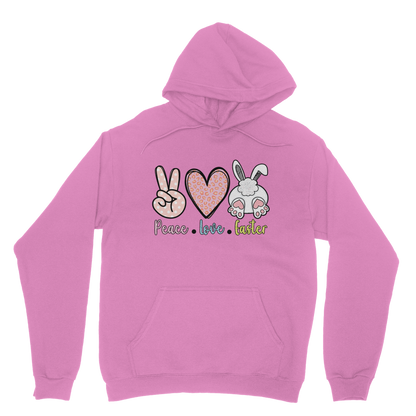 PEACE LOVE EASTER Classic Adult Hoodie - DirectlyPersonalised