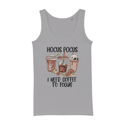 HOCUS POCUS -COFFEE DESIGN Organic Jersey Womens Tank Top - DirectlyPersonalised