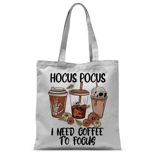 HOCUS POCUS -COFFEE DESIGN Classic Sublimation Tote Bag - DirectlyPersonalised
