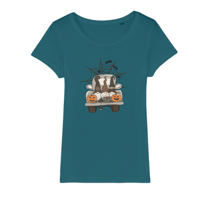 LETS GET SPOOKY Organic Jersey Womens T-Shirt - DirectlyPersonalised