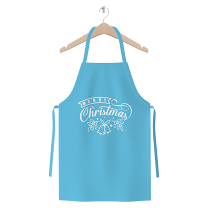 Merry Christmas White Premium Jersey Apron