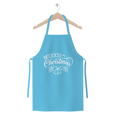 Merry Christmas White Premium Jersey Apron