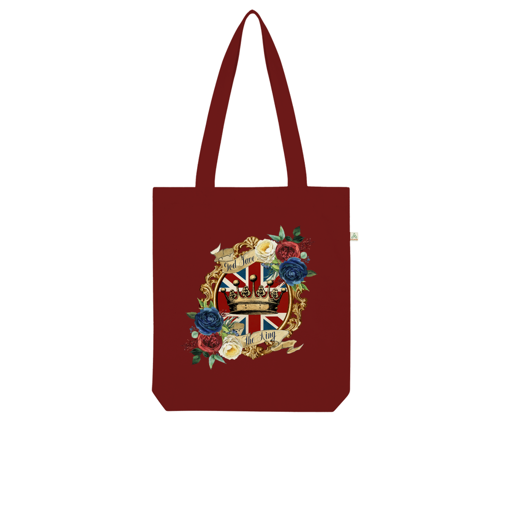GOD SAVE THE KING Organic Tote Bag - DirectlyPersonalised