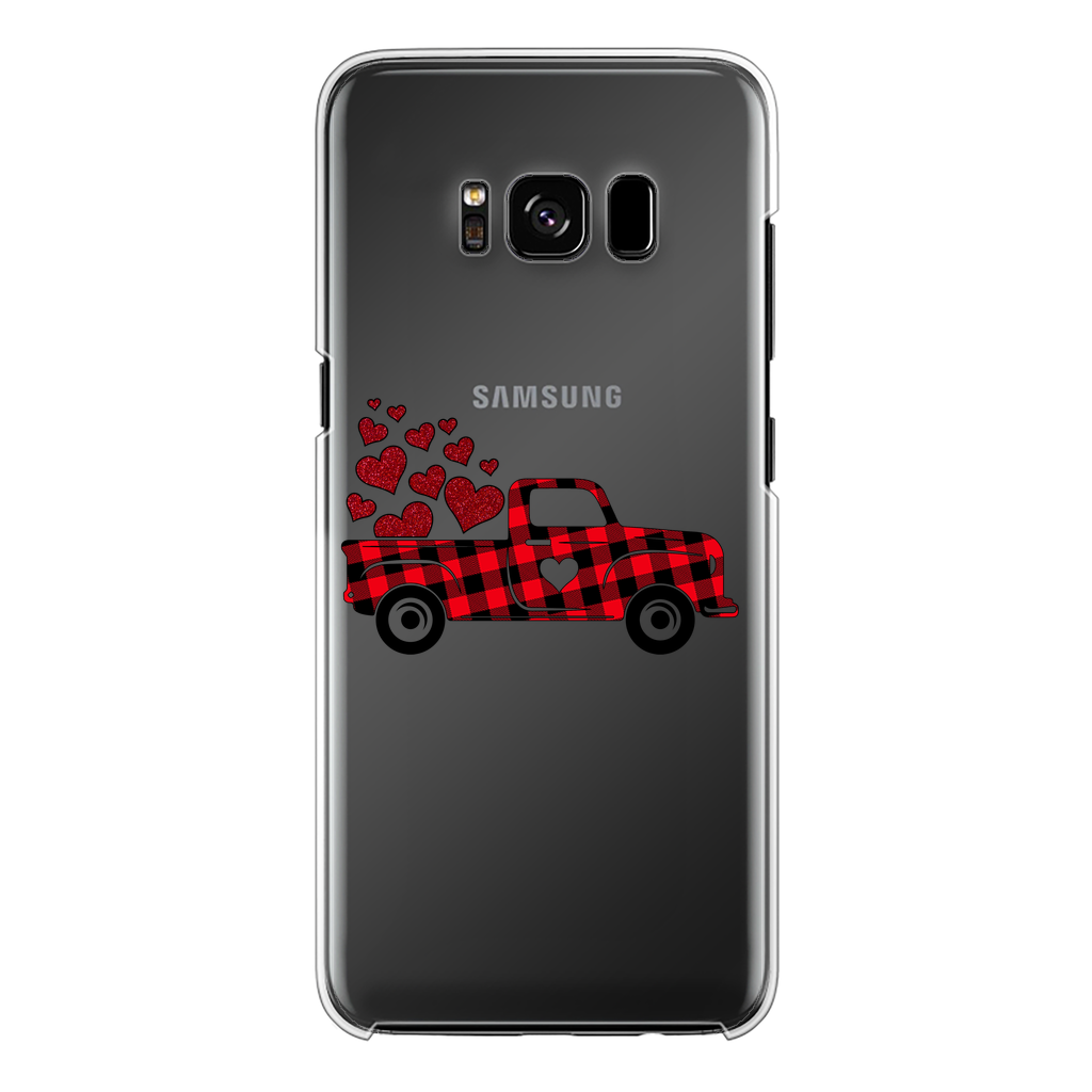 Love Truck Back Printed Transparent Hard Phone Case - DirectlyPersonalised