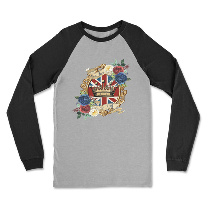 GOD SAVE THE KING Classic Raglan Long Sleeve Shirt - DirectlyPersonalised