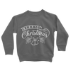 Merry Christmas White Classic Kids Sweatshirt