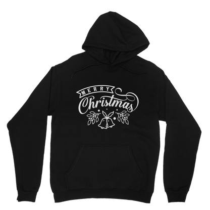 Merry Christmas White Classic Adult Hoodie