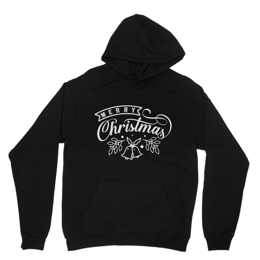 Merry Christmas White Classic Adult Hoodie