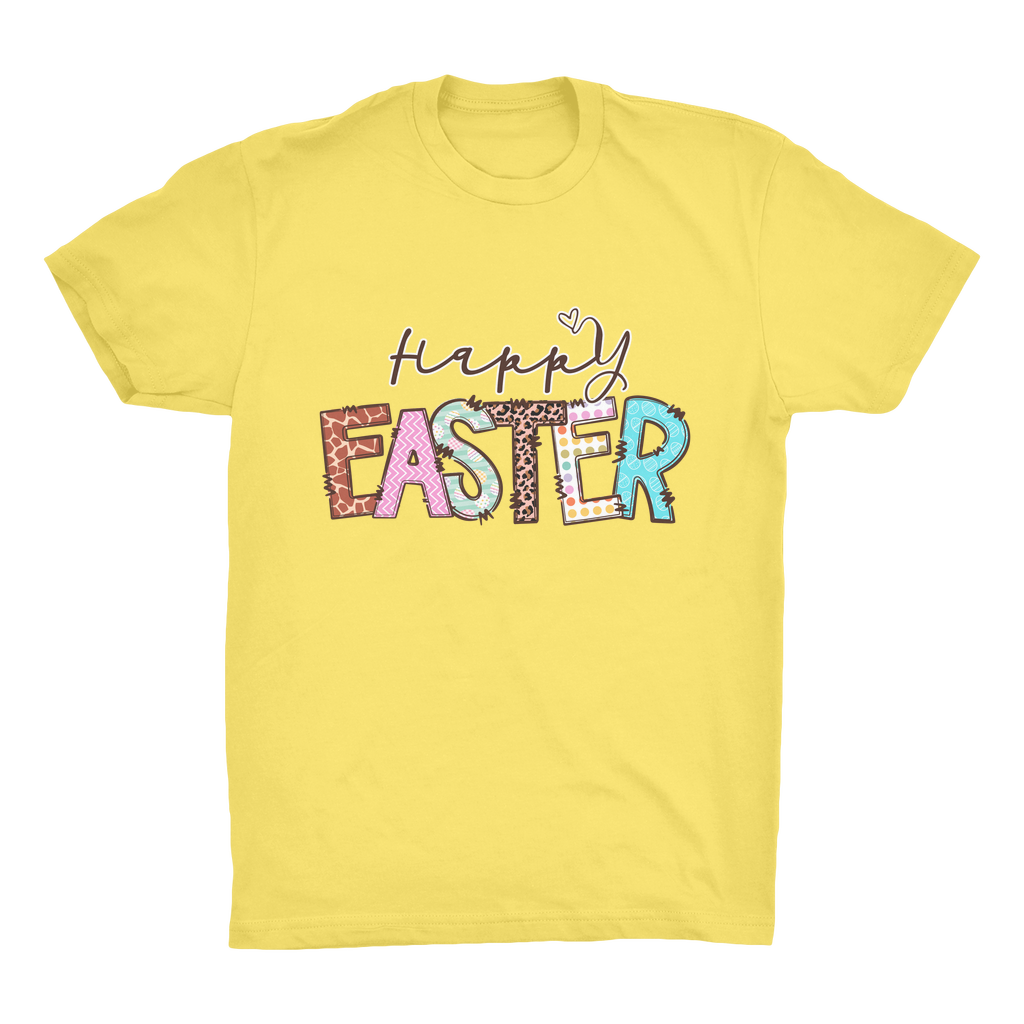Happy Easter Organic Adult T-Shirt - DirectlyPersonalised