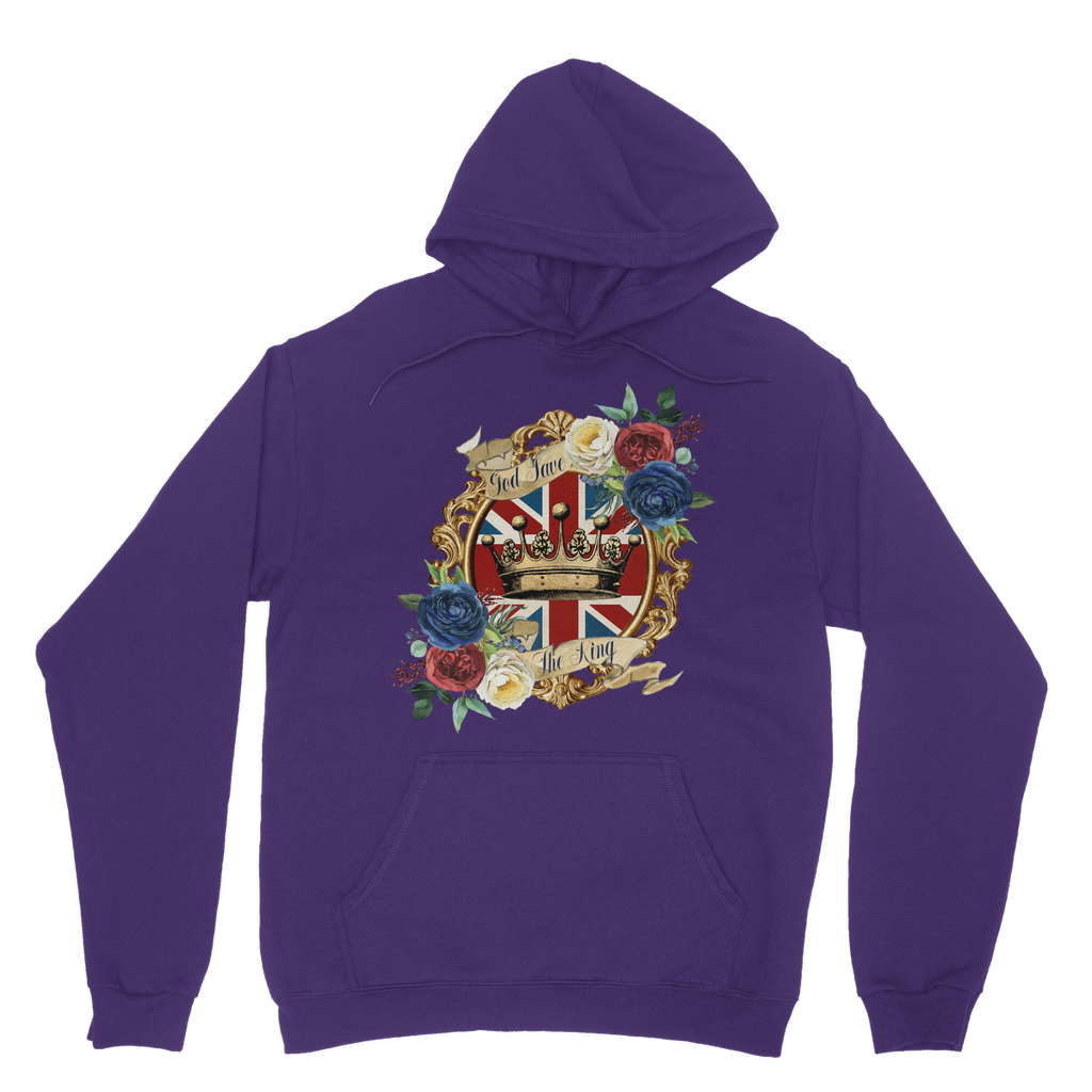GOD SAVE THE KING Classic Adult Hoodie - DirectlyPersonalised