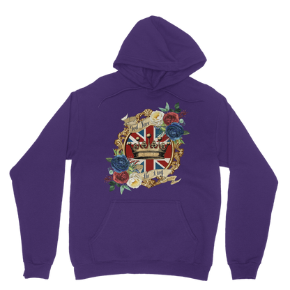 GOD SAVE THE KING Classic Adult Hoodie - DirectlyPersonalised