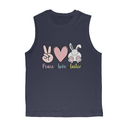 PEACE LOVE EASTER Classic Adult Muscle Top - DirectlyPersonalised
