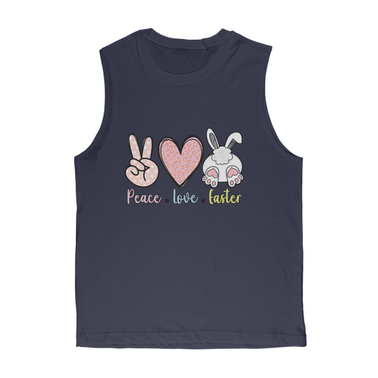 PEACE LOVE EASTER Classic Adult Muscle Top - DirectlyPersonalised