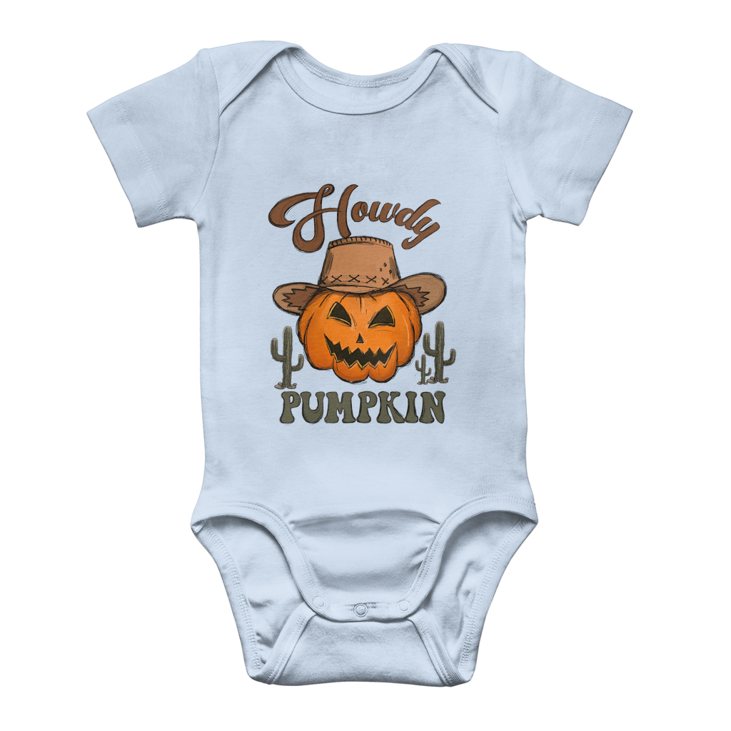 HOWDY PUMPKIN Classic Baby Onesie Bodysuit - DirectlyPersonalised