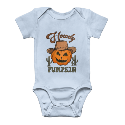 HOWDY PUMPKIN Classic Baby Onesie Bodysuit - DirectlyPersonalised