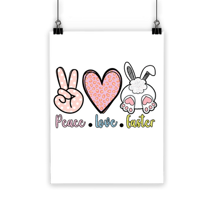 PEACE LOVE EASTER Classic Poster - DirectlyPersonalised