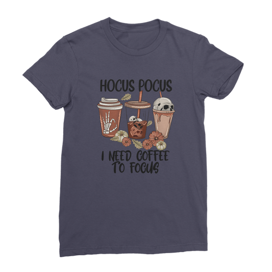 HOCUS POCUS -COFFEE DESIGN Premium Jersey Women's T-Shirt - DirectlyPersonalised