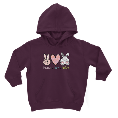 PEACE LOVE EASTER Classic Kids Hoodie - DirectlyPersonalised