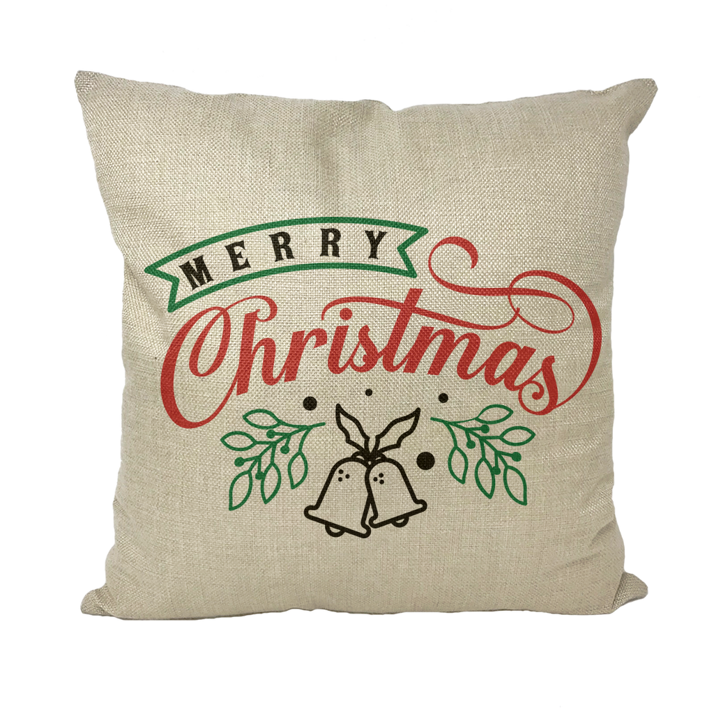 Merry Christmas Throw Pillow with Insert - DirectlyPersonalised