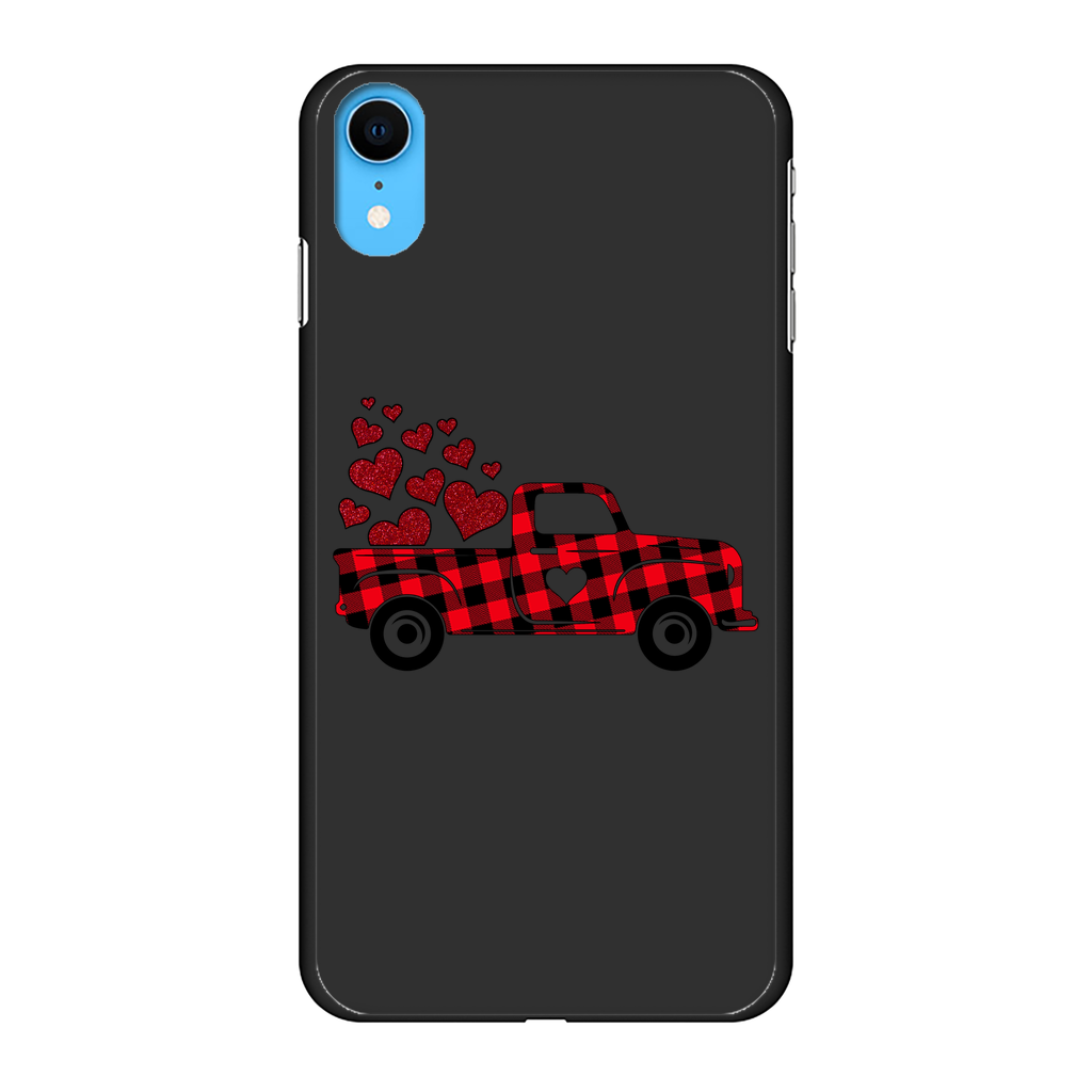 Love Truck Back Printed Black Hard Phone Case - DirectlyPersonalised