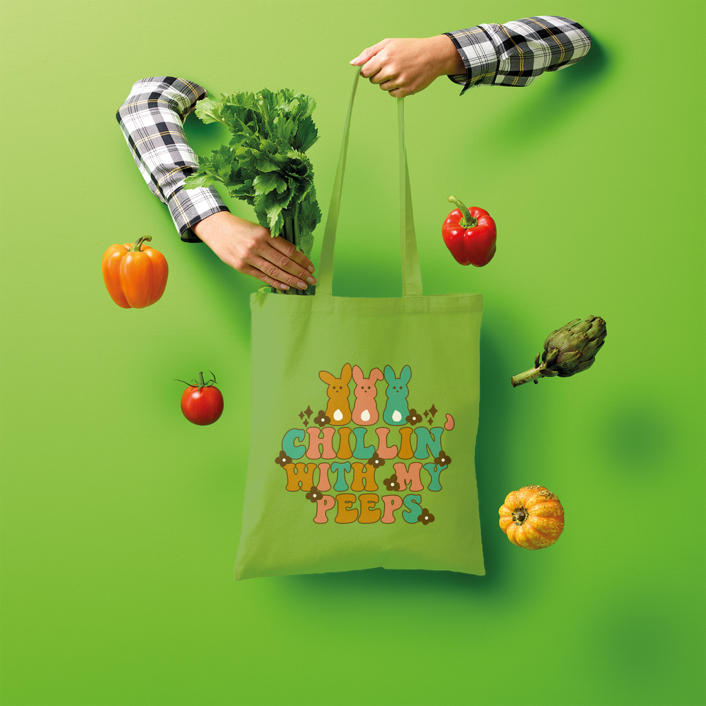 Chillin with my peeps Shopper Tote Bag - DirectlyPersonalised