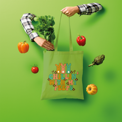 Chillin with my peeps Shopper Tote Bag - DirectlyPersonalised