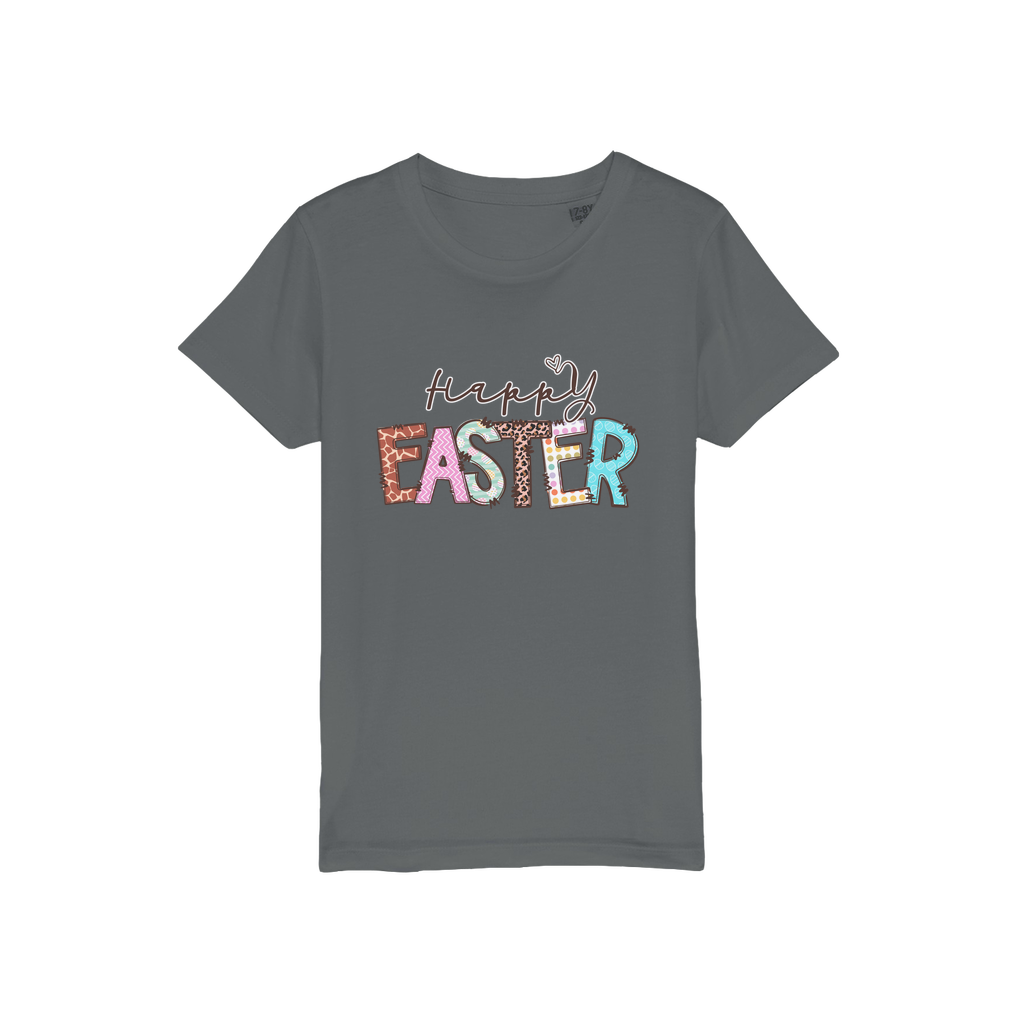 Happy Easter Organic Jersey Kids T-Shirt - DirectlyPersonalised