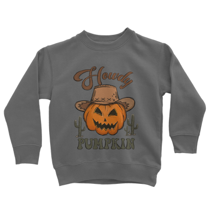 HOWDY PUMPKIN Classic Kids Sweatshirt - DirectlyPersonalised