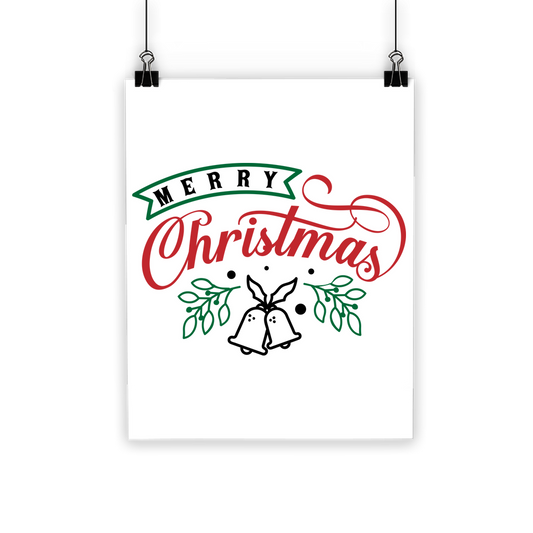 Merry Christmas Classic Poster - DirectlyPersonalised