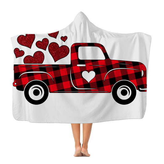 Love Truck Classic Adult Hooded Blanket - DirectlyPersonalised