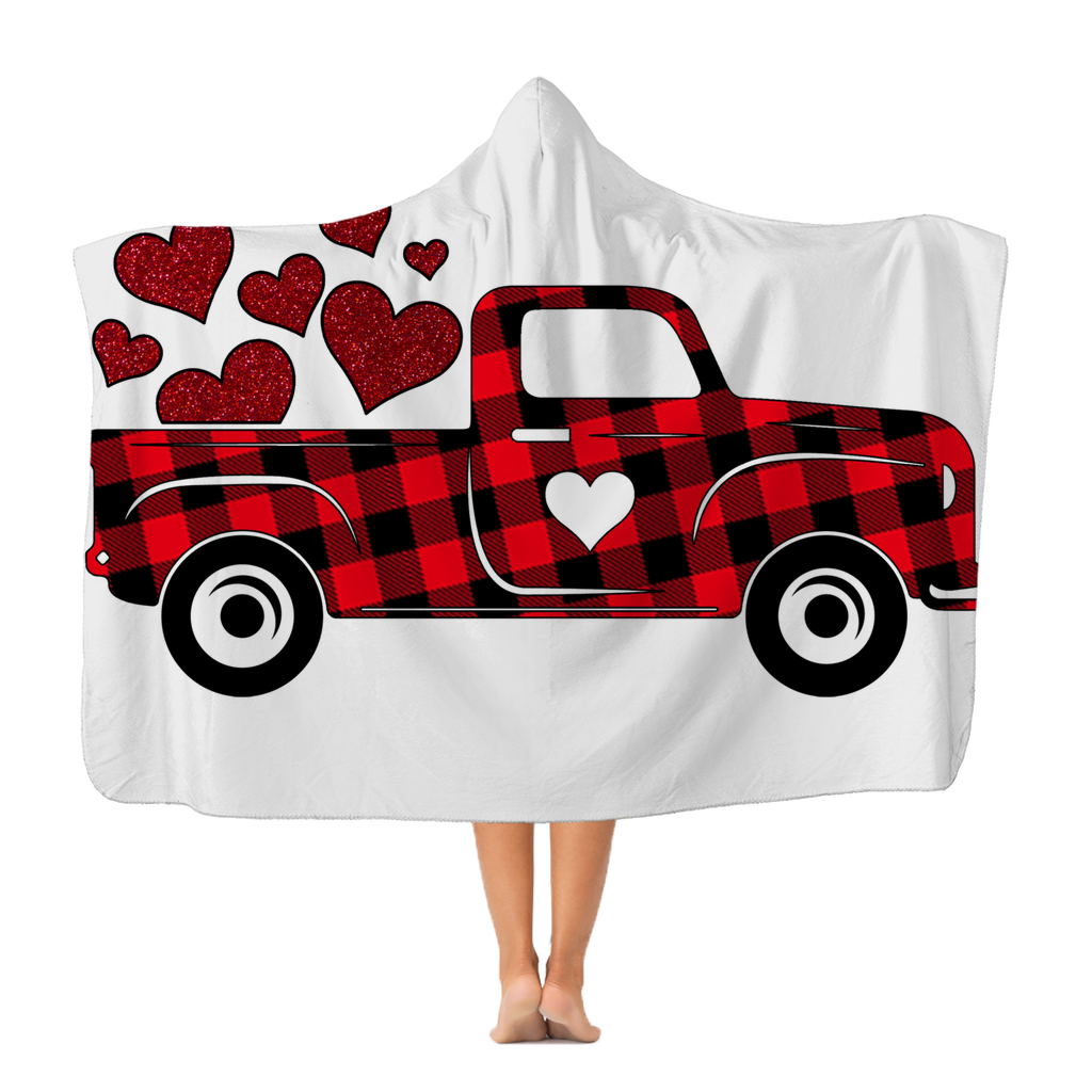 Love Truck Classic Adult Hooded Blanket