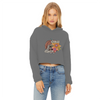 SORTA SWEET - SORTA SPOOKY Ladies Cropped Raw Edge Hoodie