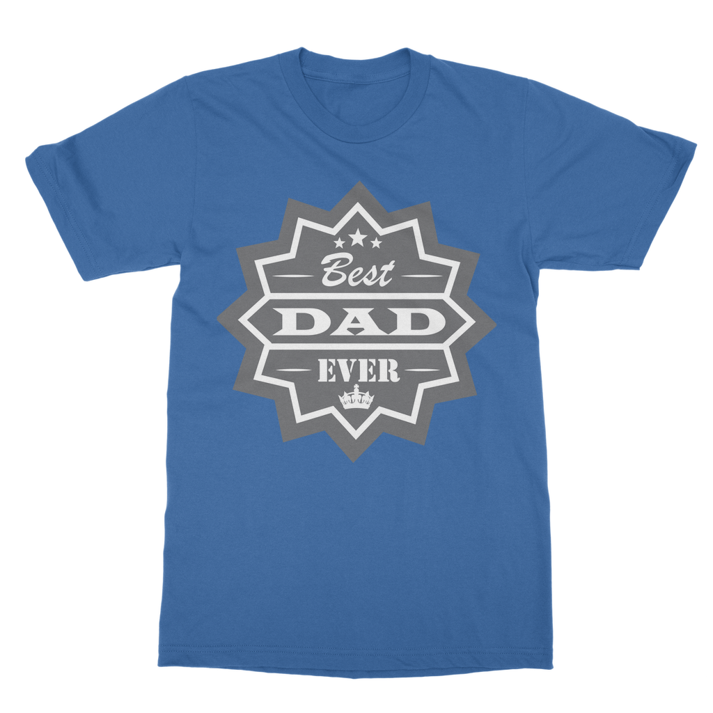 Best Dad Ever Classic Heavy Cotton Adult T-Shirt - DirectlyPersonalised