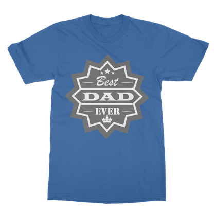 Best Dad Ever Classic Heavy Cotton Adult T-Shirt - DirectlyPersonalised