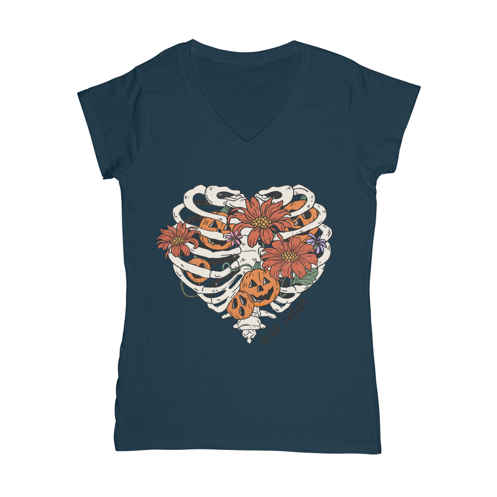 RIB CAGE Classic Women's V-Neck T-Shirt - DirectlyPersonalised