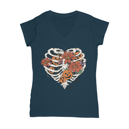 RIB CAGE Classic Women's V-Neck T-Shirt - DirectlyPersonalised