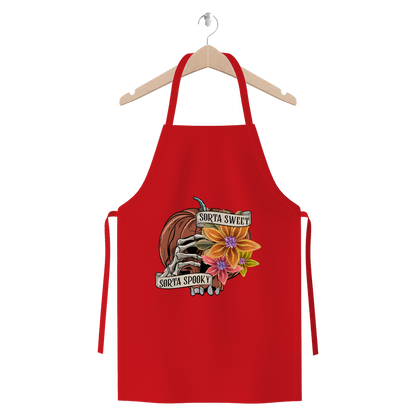 SORTA SWEET - SORTA SPOOKY Premium Jersey Apron - DirectlyPersonalised