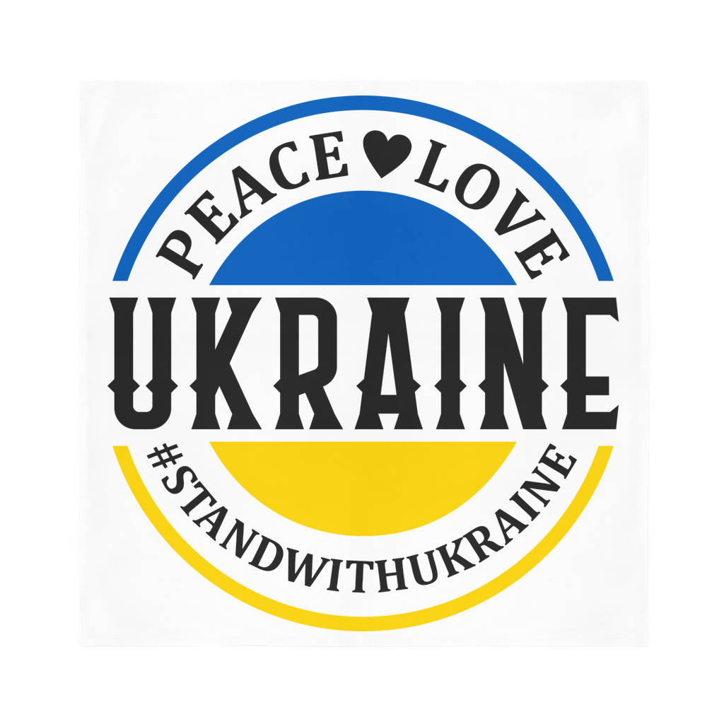 STAND WITH UKRAINE Sublimation Bandana - DirectlyPersonalised