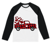 Love Truck Sublimation Baseball Long Sleeve T-Shirt