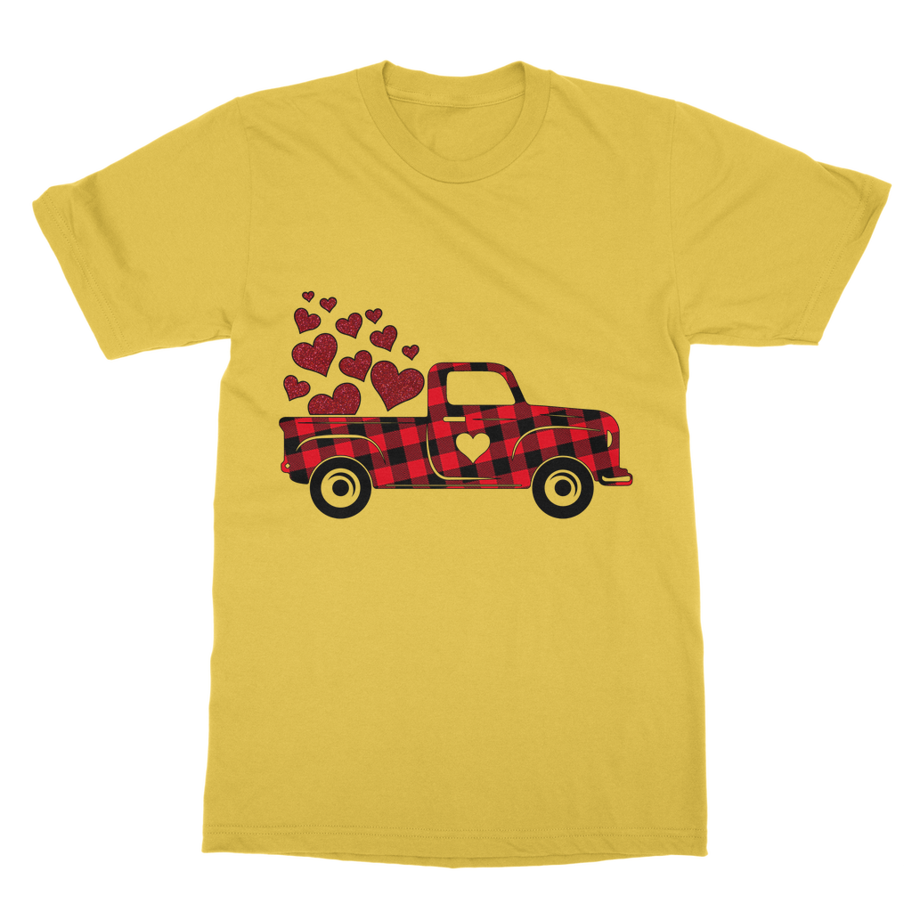 Love Truck Classic Heavy Cotton Adult T-Shirt - DirectlyPersonalised