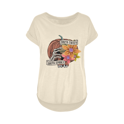 SORTA SWEET - SORTA SPOOKY Women's Long Slub T-Shirt XS-5XL - DirectlyPersonalised