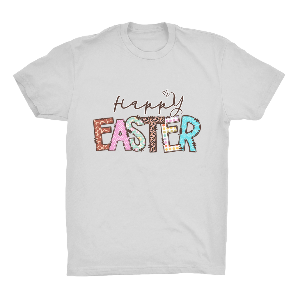 Happy Easter Organic Adult T-Shirt - DirectlyPersonalised