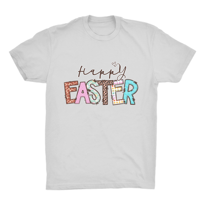 Happy Easter Organic Adult T-Shirt - DirectlyPersonalised