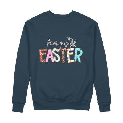 Happy Easter 100% Organic Cotton Sweatshirt - DirectlyPersonalised