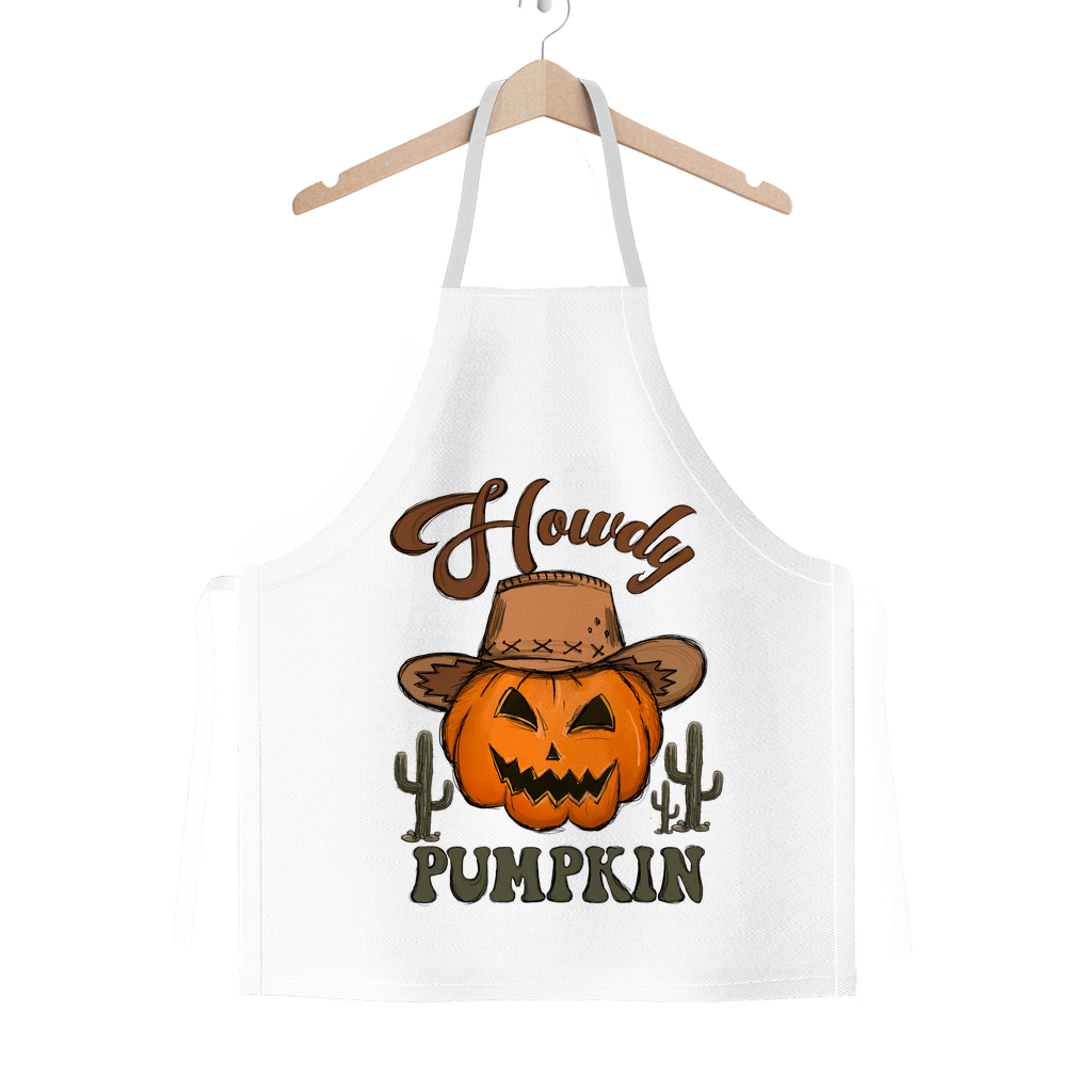 HOWDY PUMPKIN Classic Sublimation Adult Apron - DirectlyPersonalised