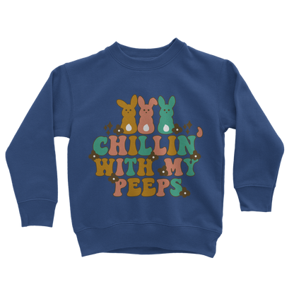 Chillin with my peeps Classic Kids Sweatshirt - DirectlyPersonalised