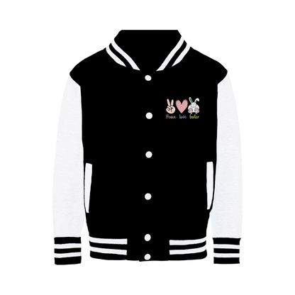 PEACE LOVE EASTER Varsity Jacket - DirectlyPersonalised